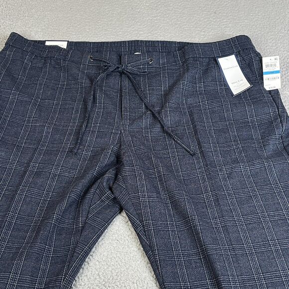 Charter Club Pant Women 28W Plaid Slim Slimming Stretch Cuffed Plus Size 50x28 - Picture 4 of 16